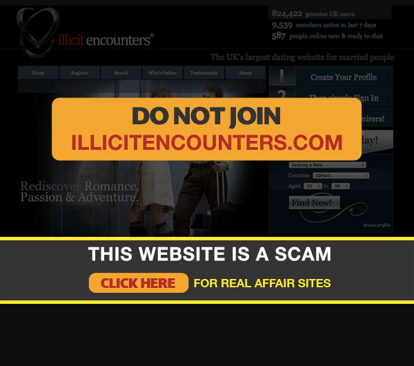 Screenshot of Illicitencounters Homepage