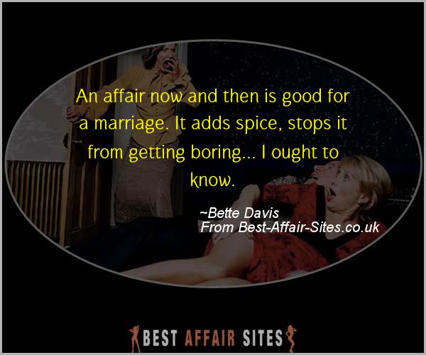 Having An Affair Quote - Bette Davis - Quotes quote image