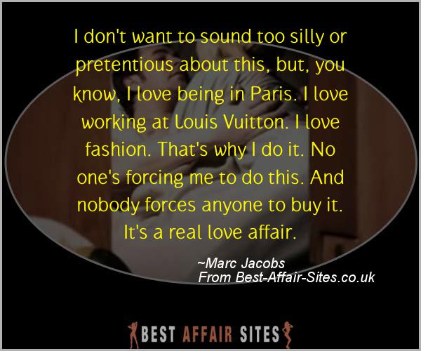 Having An Affair Quote - Marc Jacobs - Quotes quote image