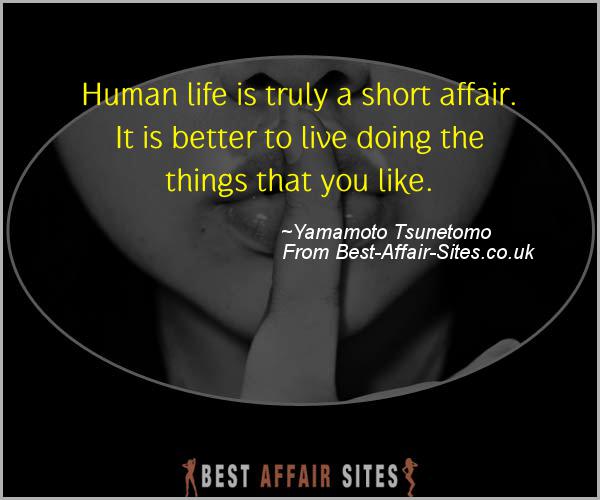 Having An Affair Quote - Yamamoto Tsunetomo - Quotes quote image