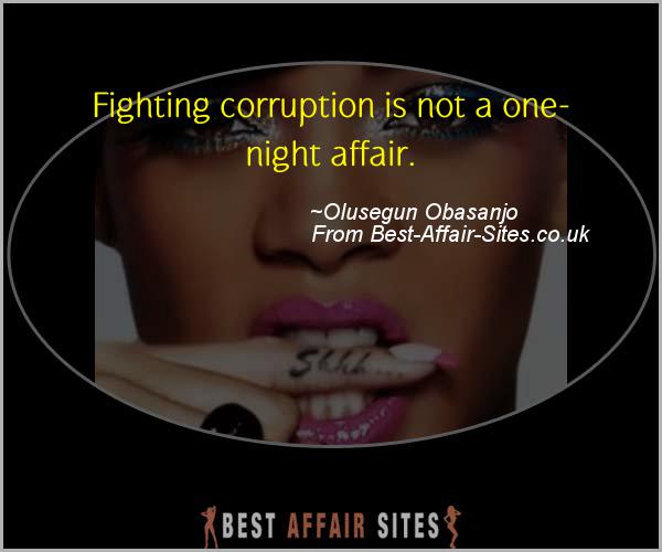 Having An Affair Quote - Olusegun Obasanjo - Quotes quote image