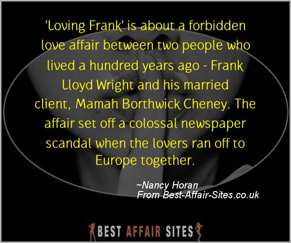 Having An Affair Quote - Nancy Horan - Quotes quote image