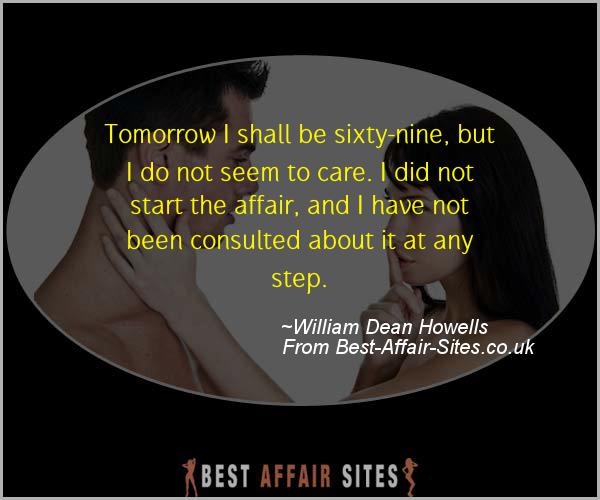 Having An Affair Quote - William Dean Howells - Quotes quote image